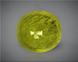 Natural Heated & Treated Yellow Sapphire Certified 4.88 CTS (DIN 86178 )
